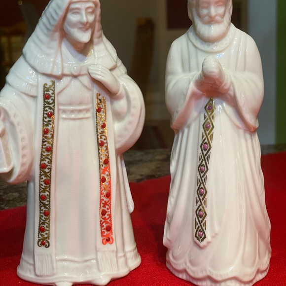 Nativity set, Lenox, Nativity set, Lenox, Porcelain china with gold plate - Picture 3 of 9